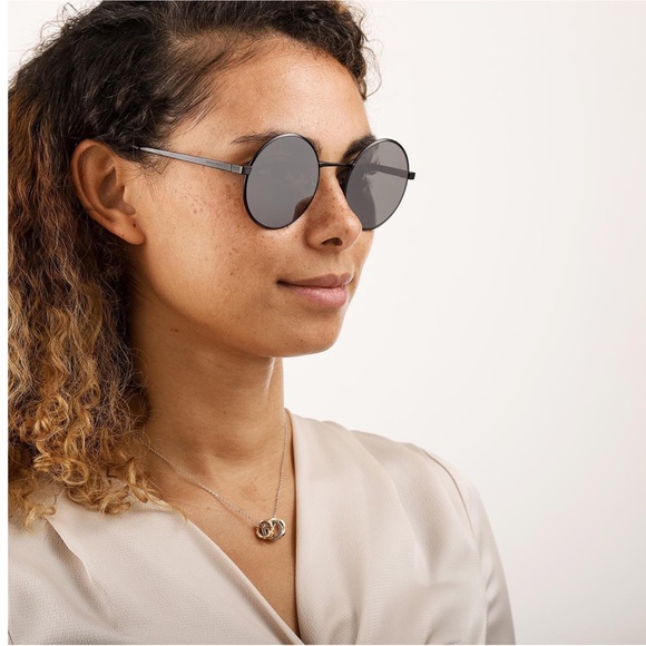Saint Laurent Accessories - New Saint Laurent Black SL 136 Round Sunglasses